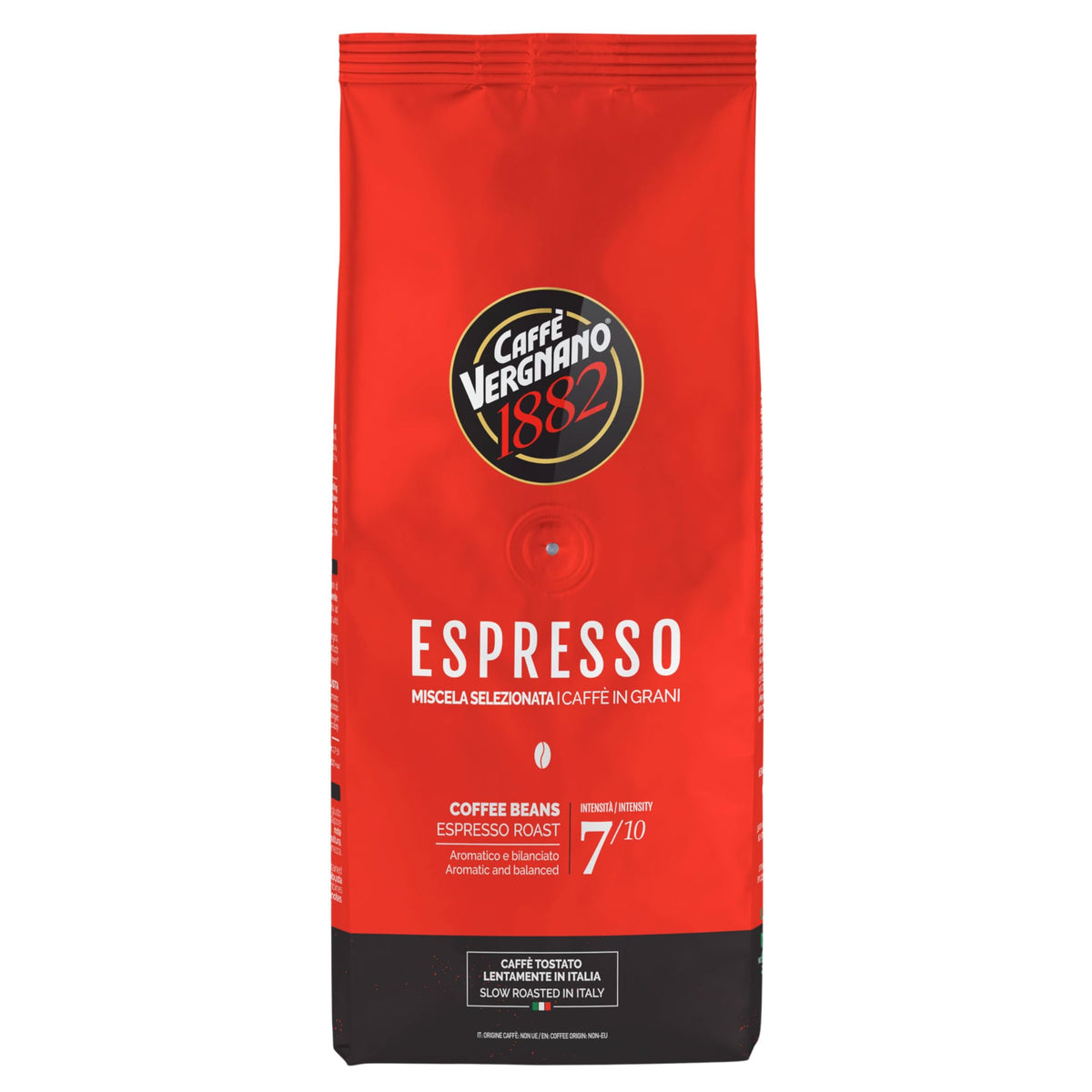 Caffe Vergnano 1882 Espresso Beans – Large 2.2lb Bag | Medium Roast Arabica Robusta