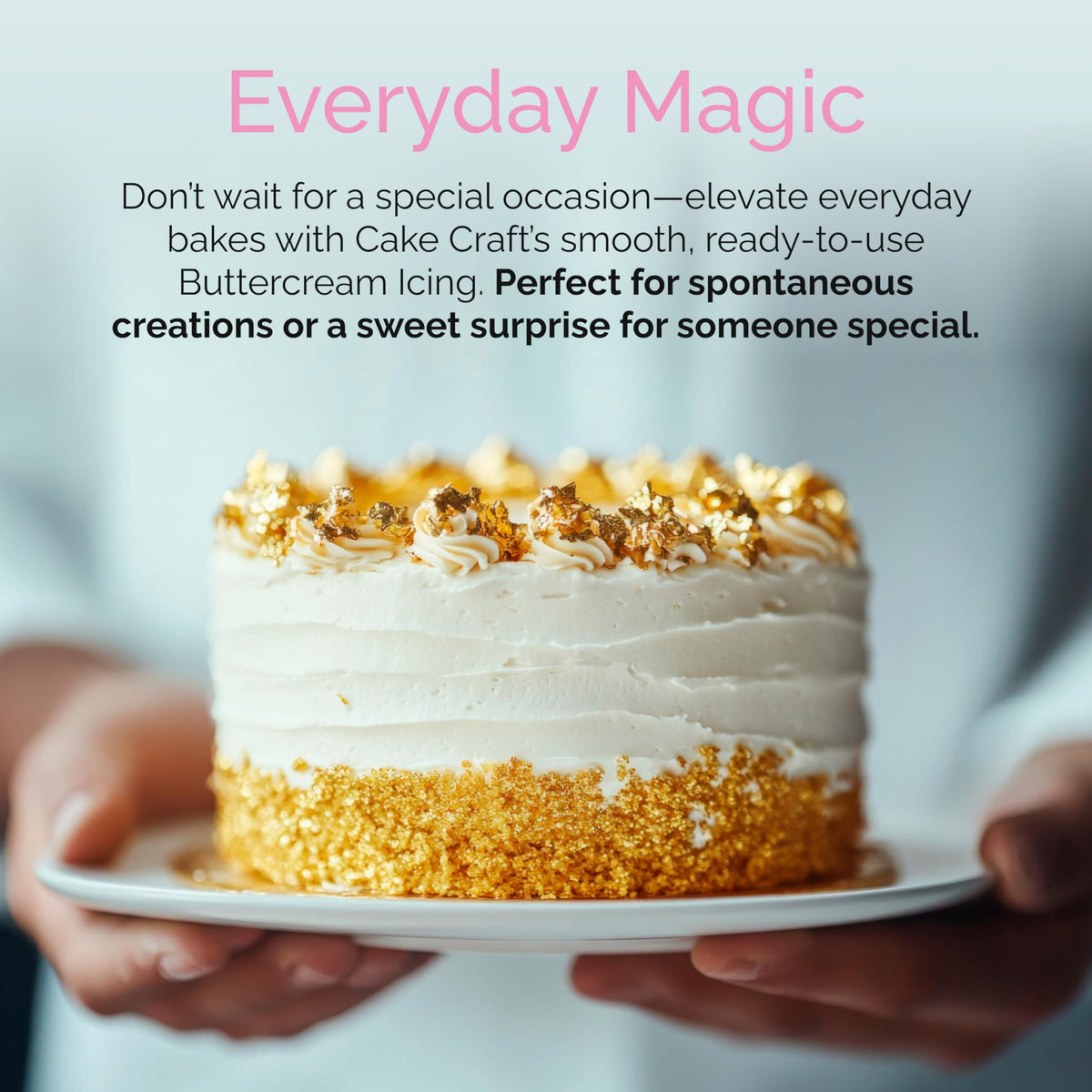 Cake Craft Buttercream Icing – 3.5 lb Tub | Ready-to-Use Vanilla Frosting for Cakes & More
