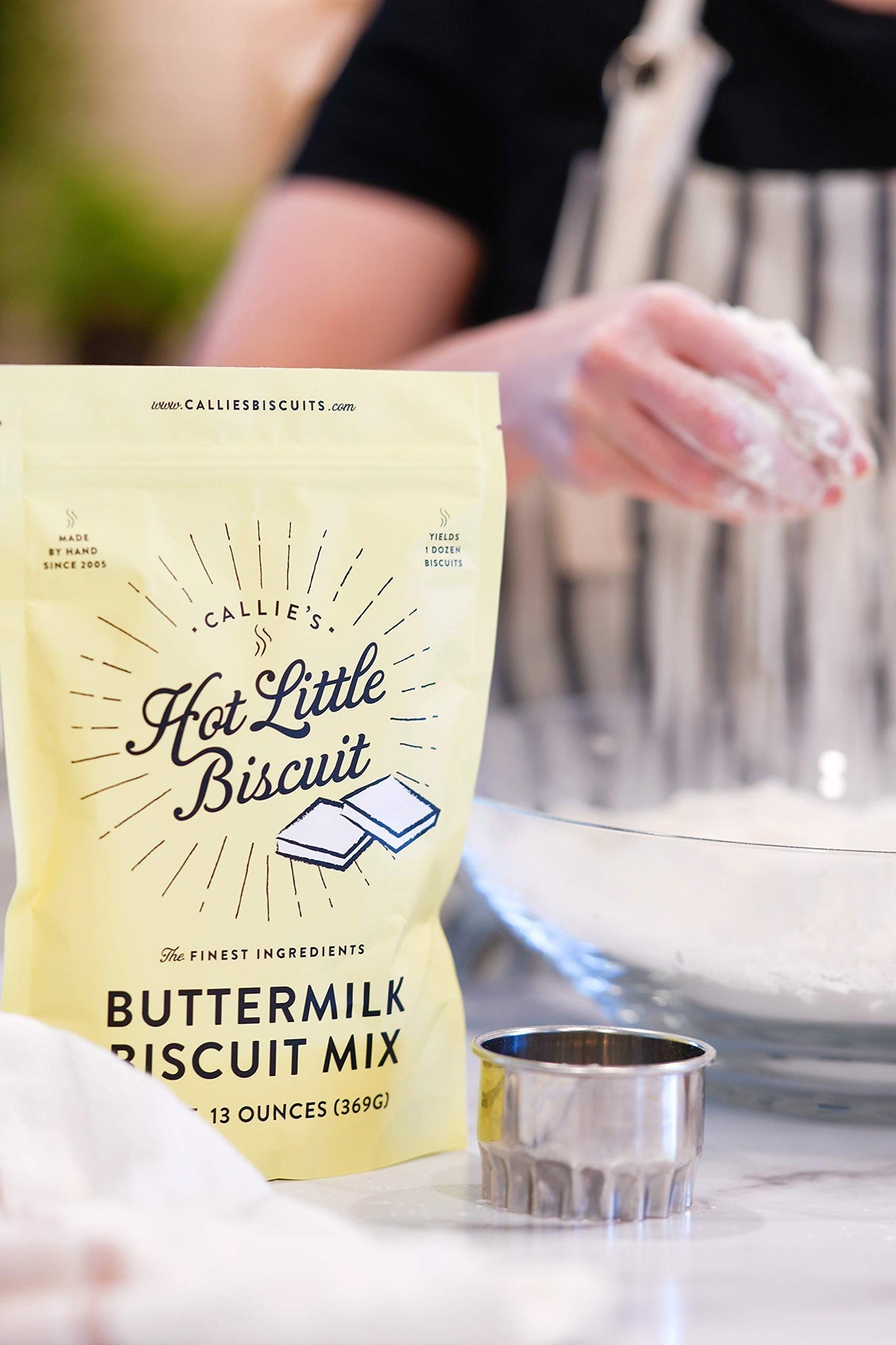 Callie's Charleston Biscuits - Hot Little Buttermilk Biscuit Mix, 2 Bags (24 Biscuits)