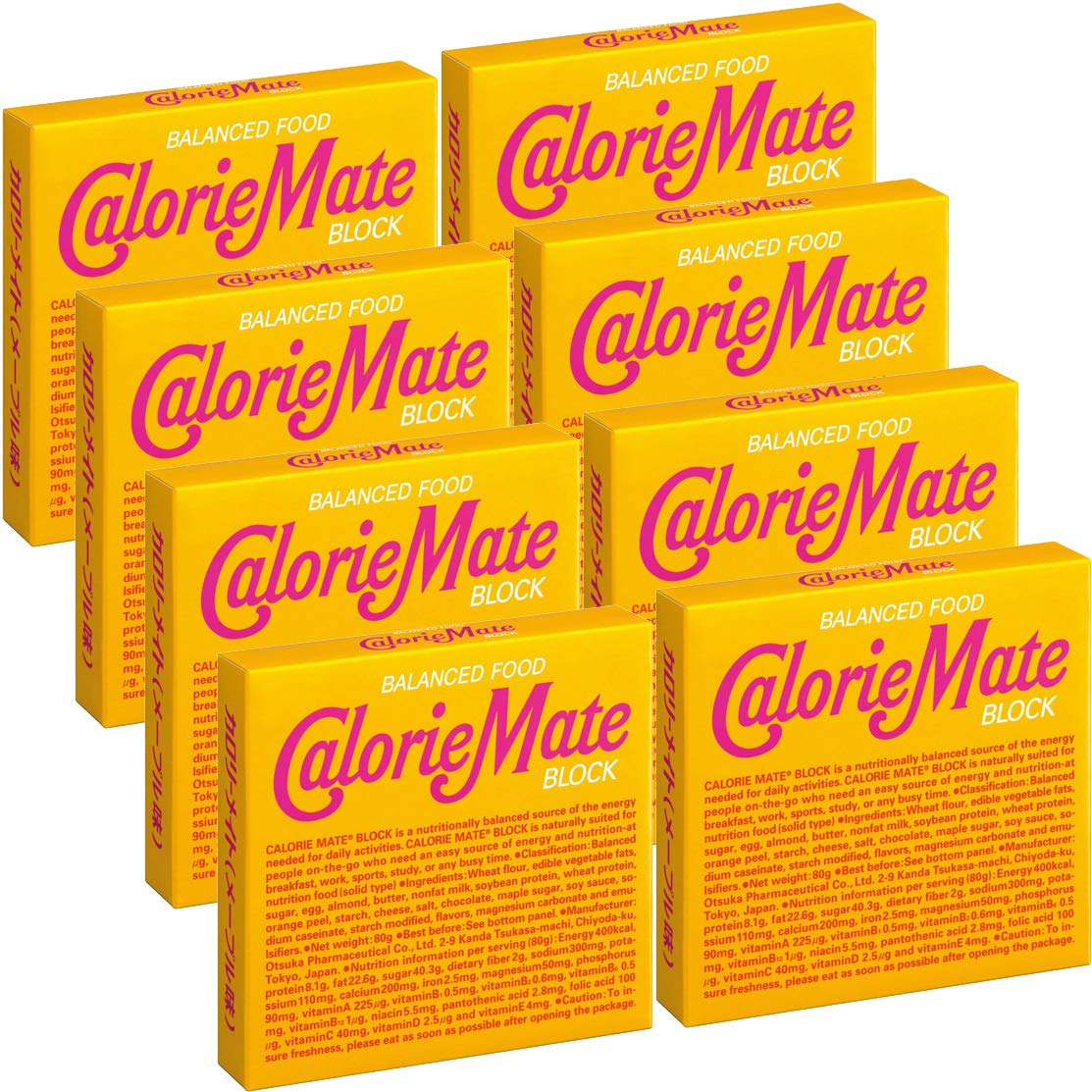 Calorie Mate Maple Balanced Food – 2.82oz/80g, 8-Pack