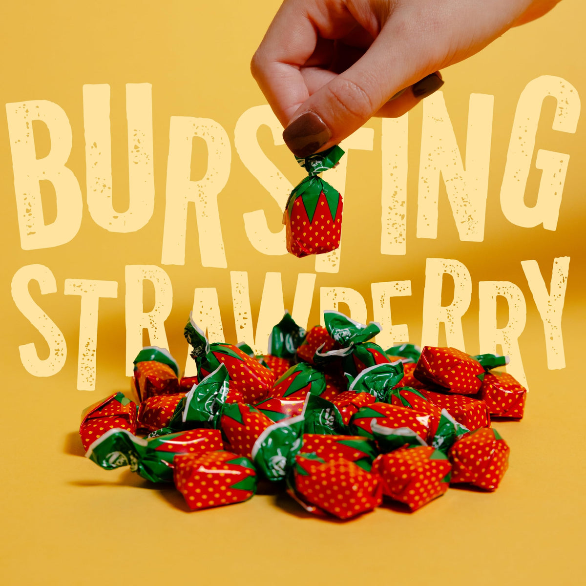 Cambie Strawberry Bon Bons – 6 Lb Bulk Candy with Hard Shell & Soft Center