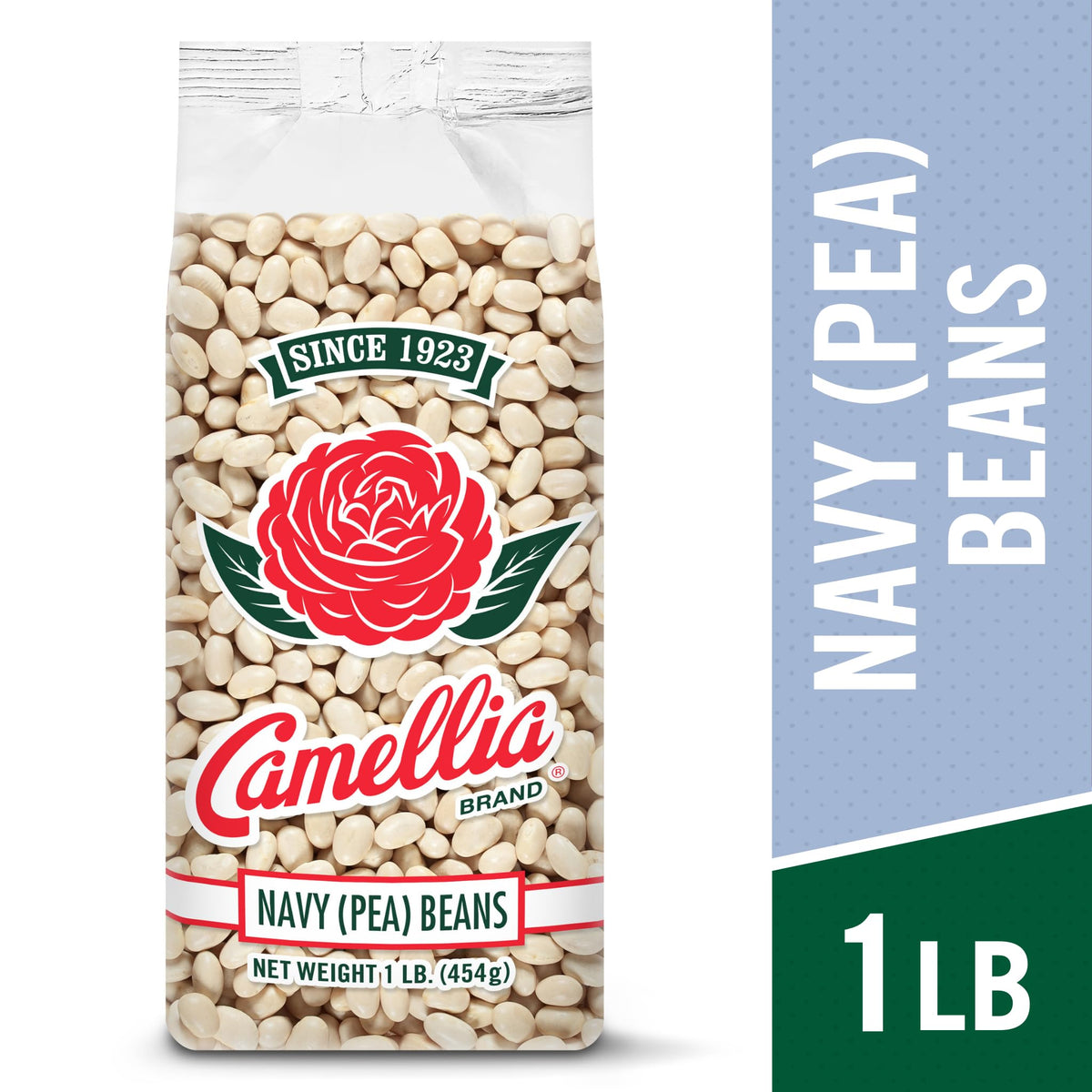 Camellia Brand Dried Navy Beans Six-Pack – Premium White Beans, Non-GMO & Gluten-Free
