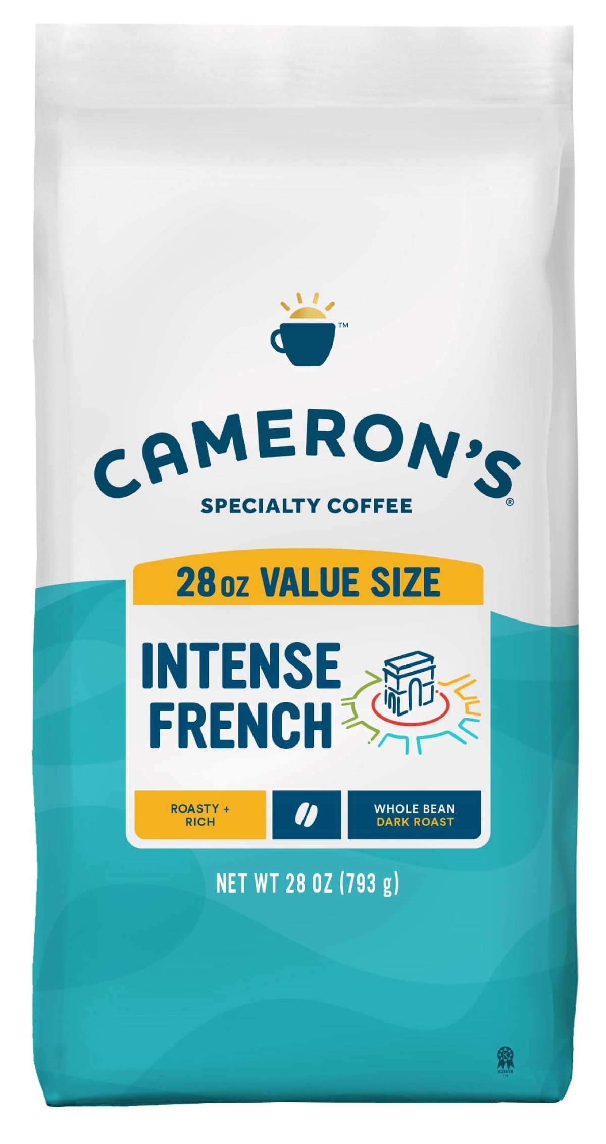 Cameron's Coffee Roasted Whole Bean Coffee — Intense French, 28 oz