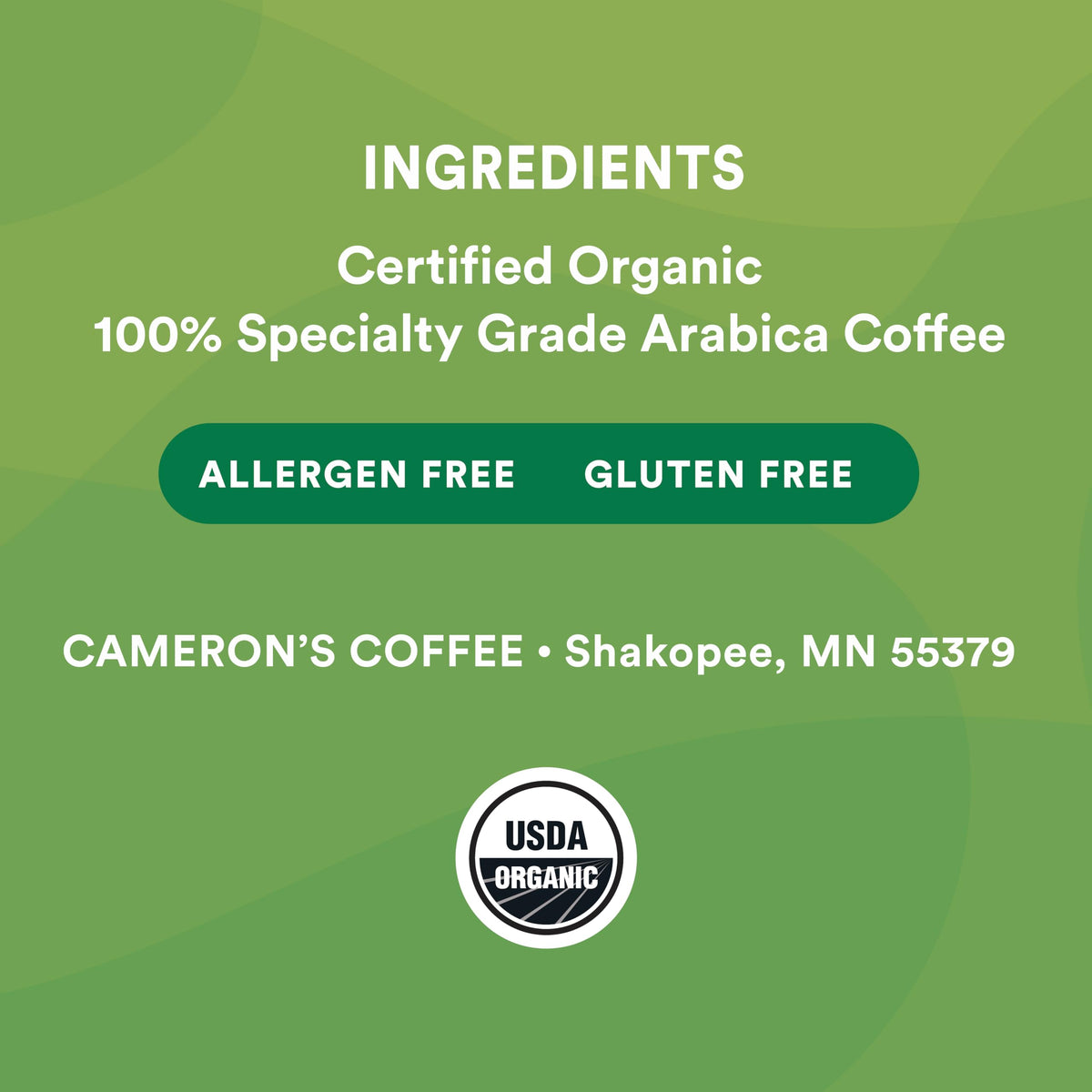 Cameron's Coffee Roasted Whole Bean Organic Breakfast Blend – 4 Pound