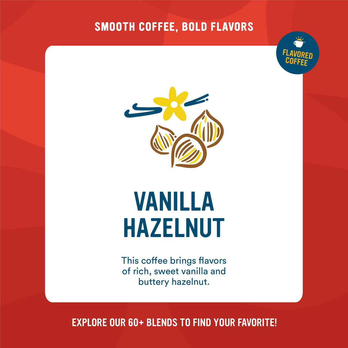 Cameron's Coffee Decaf Vanilla Hazelnut Single Serve Pods — 12 Count (Pack of 6)