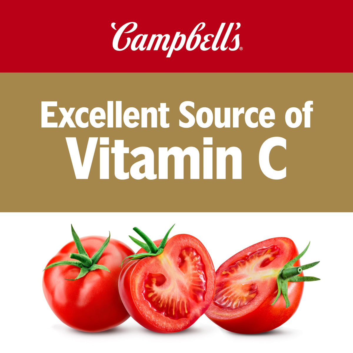 Campbell's 100% Tomato Juice – 5.5 fl oz Can (48 Pack) | Gluten-Free & Non-GMO