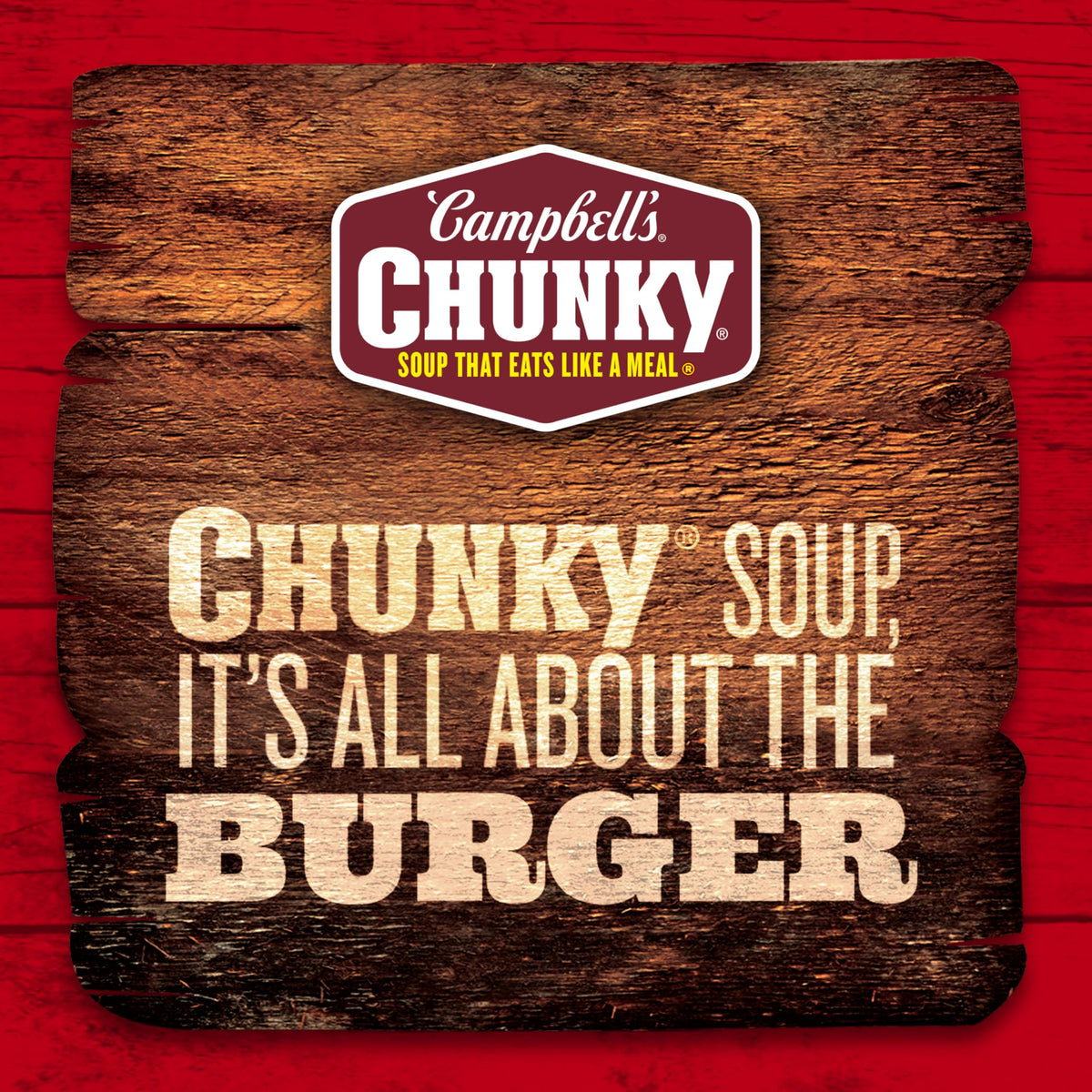 Campbell’s Chunky Sirloin Burger With Country Vegetables Soup - 18.8 oz Can (Case of 12)