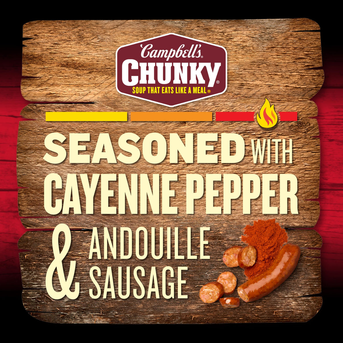 Campbell’s Chunky Spicy Chicken and Sausage Gumbo — 18.8 oz Can (Pack of 12)