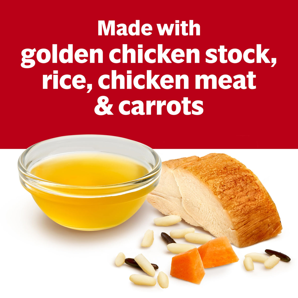 Campbell's Condensed Chicken & Rice Soup with White & Wild Rice – 12 Pack, 10.5 oz Cans