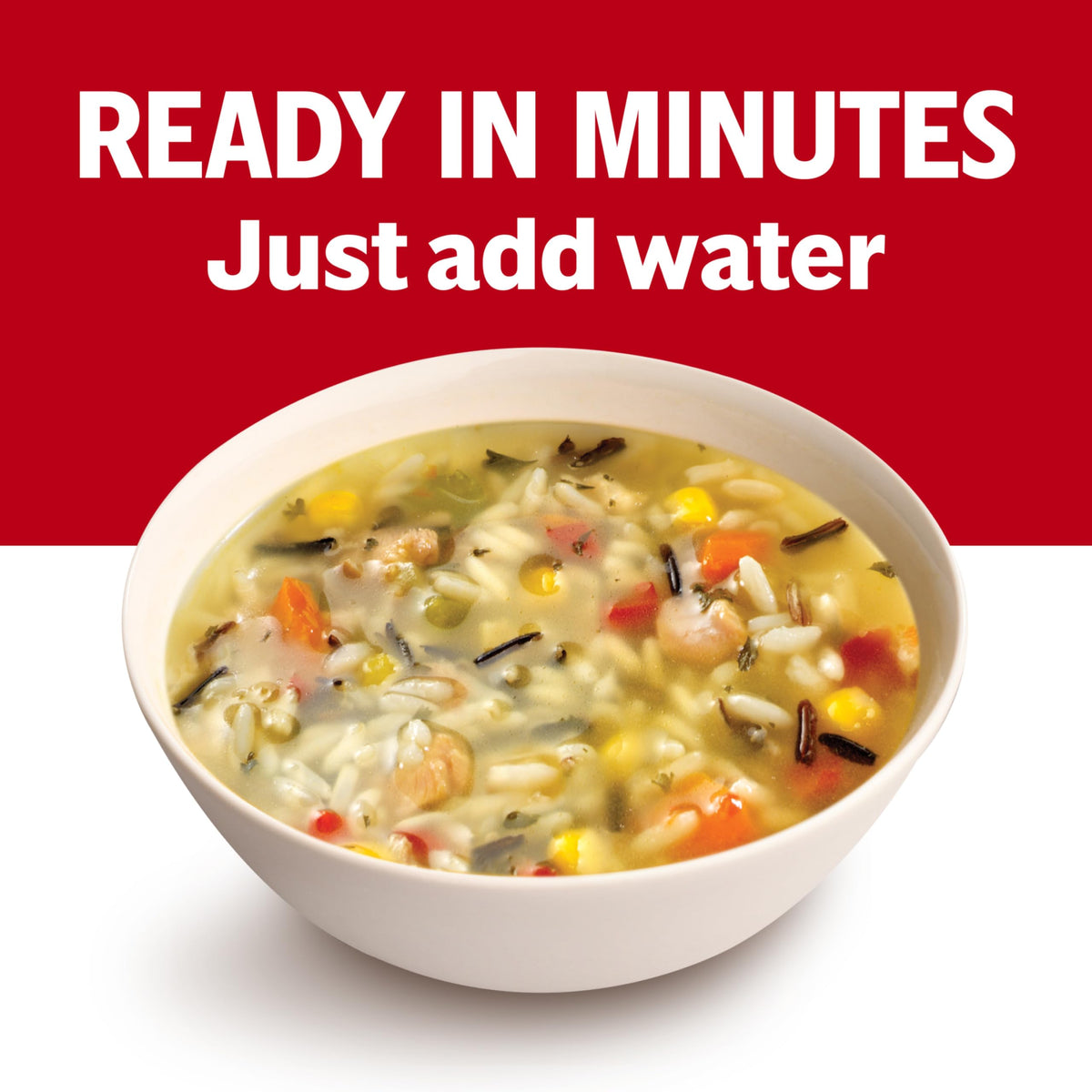 Campbell's Condensed Chicken & Rice Soup with White & Wild Rice – 12 Pack, 10.5 oz Cans