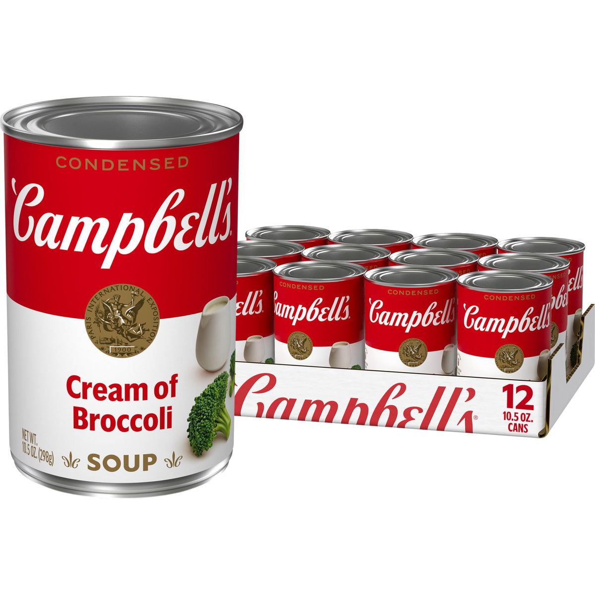 Campbell's Condensed Cream of Broccoli Soup – 12 Pack, 10.5 oz Cans