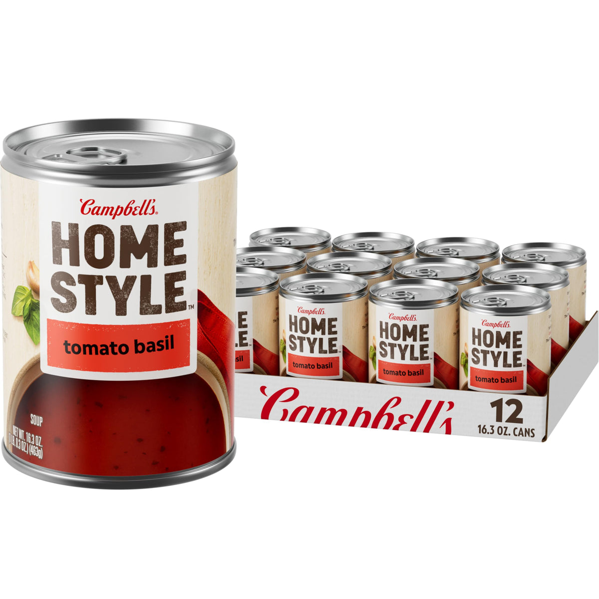 Campbell’s Homestyle Tomato Basil Soup | 16.3 oz Can