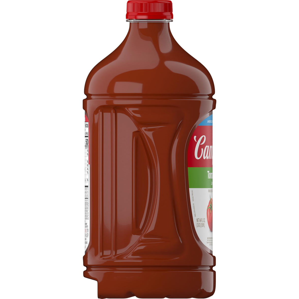 Campbell's Low Sodium 100% Tomato Juice — 64oz Bottle (6 Pack)