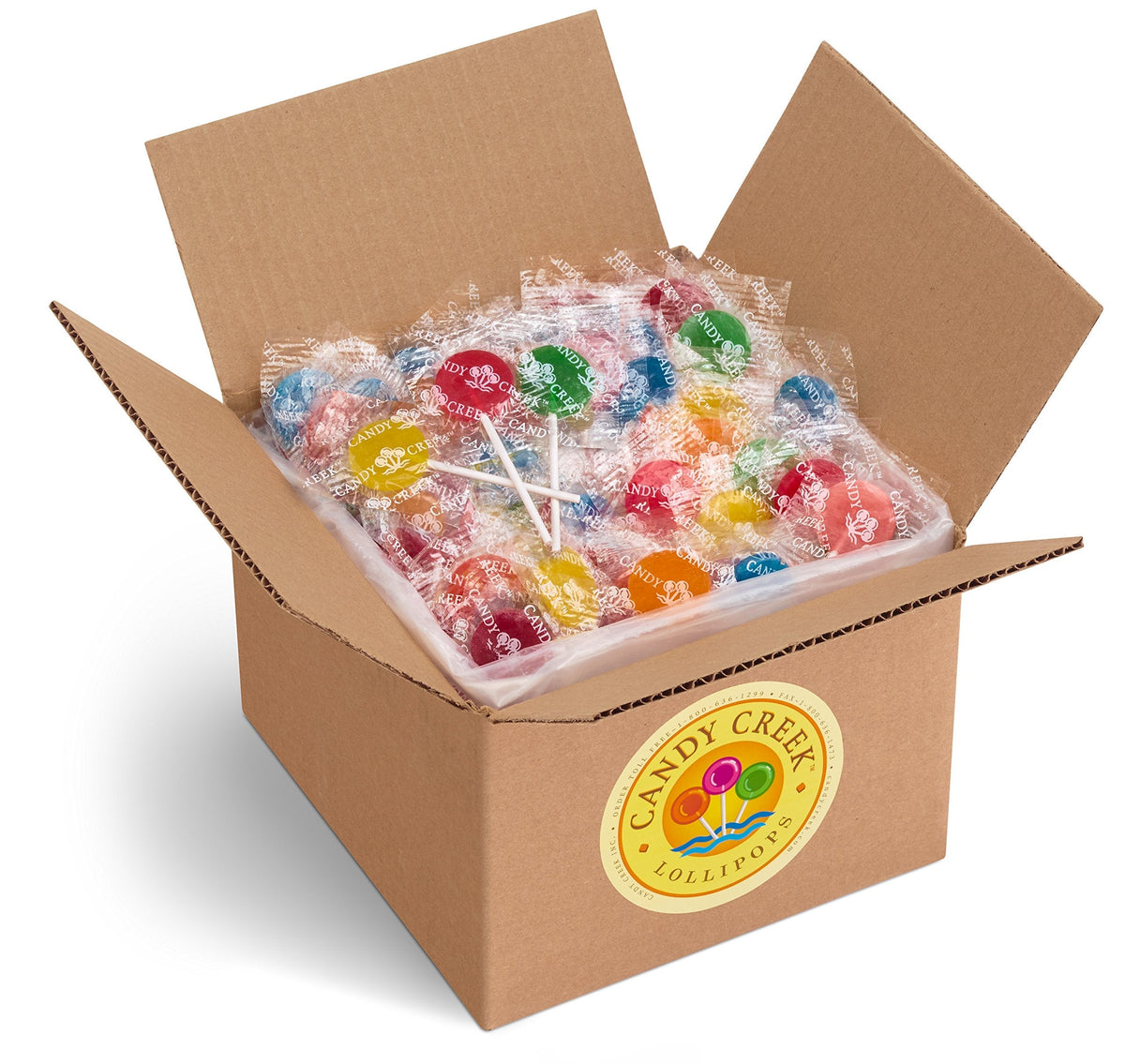 Candy Creek Lollipops Classic 10 Fruit Flavors – 230 Count, Nut Free Bulk Pack