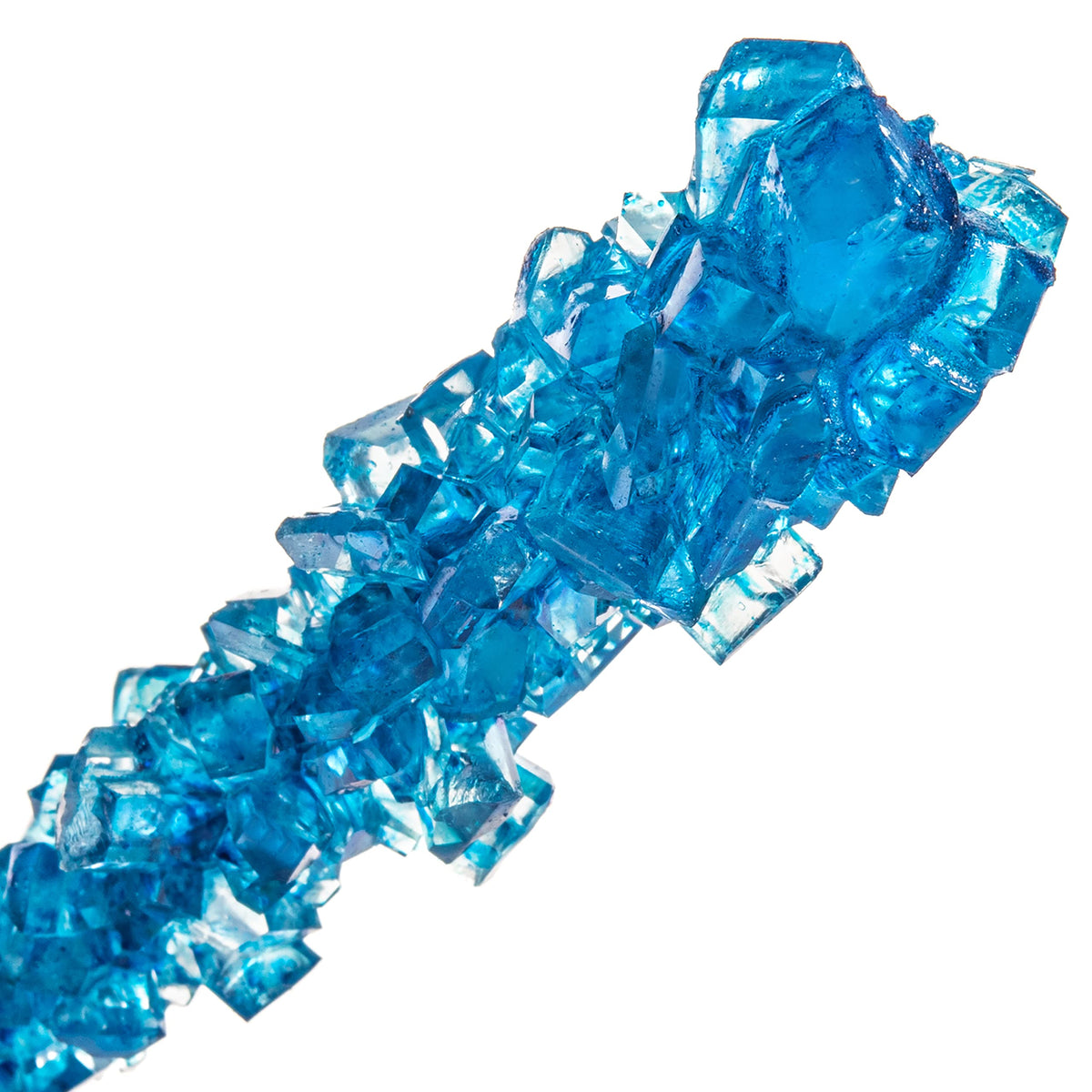 Candy Envy Blue Rock Candy Sugar Sticks – Blue Raspberry Flavor, 36 Individually Wrapped Party Favors