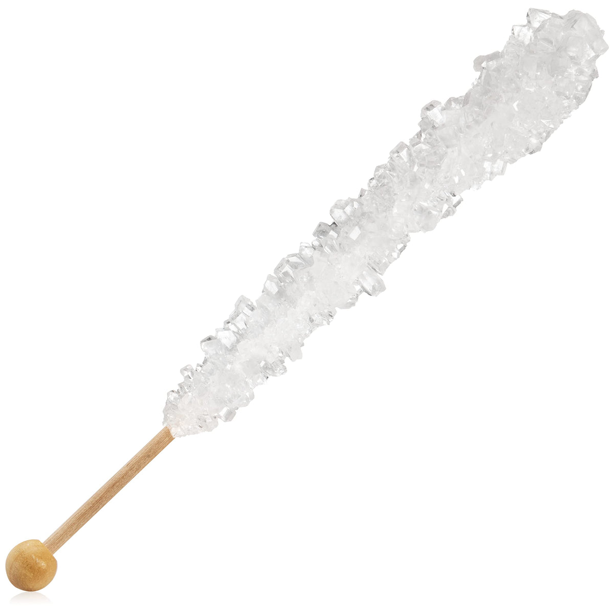 Candy Envy White Rock Candy Sugar Sticks – Original Flavor, 36 Wrapped (7in, 22g each)