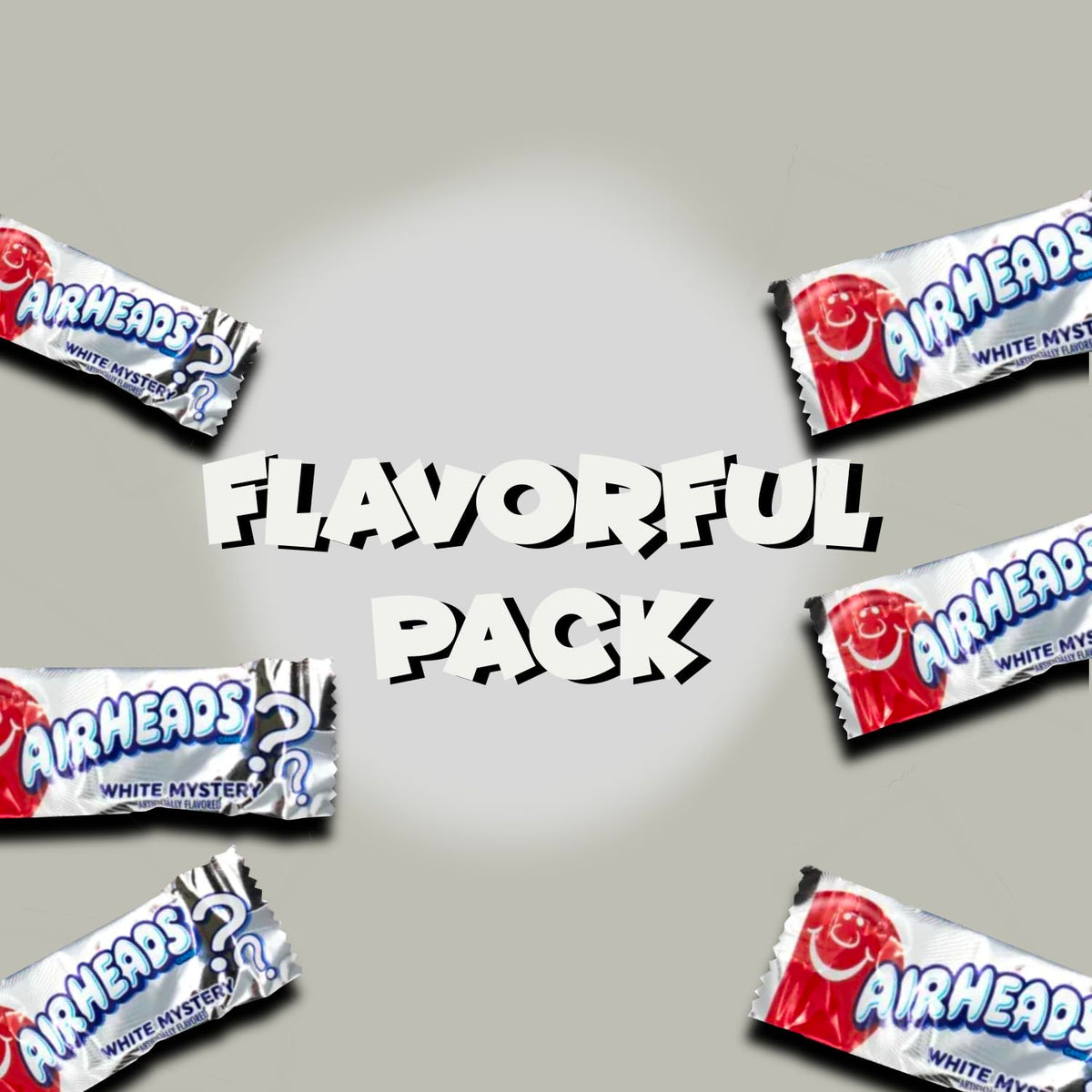 CandyKrave Airheads Mini Bars – White Mystery, 80-Pack Bulk (2 lb), Gluten Free