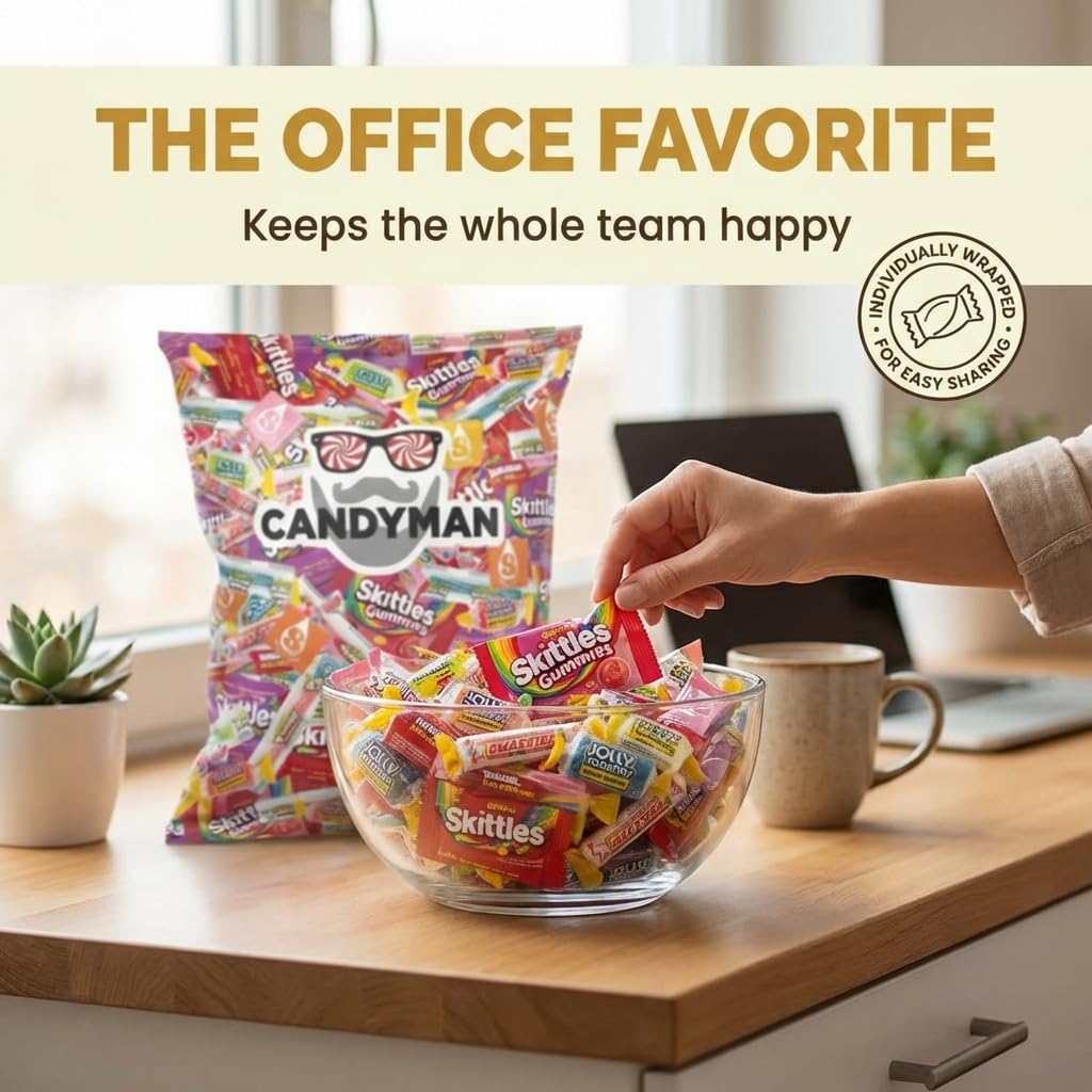 CANDYMAN Assorted Candy Variety Pack – 3lb Bulk Candy for Party Favors