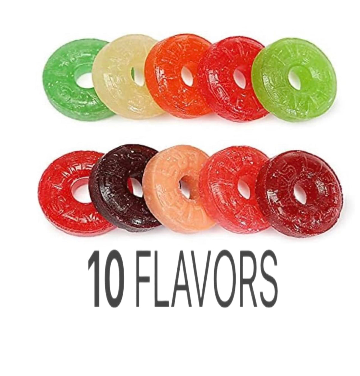 CandyRific LifeSavers Hard Candy Bulk – 1.8 Lbs Mega 10-Flavor Assortment