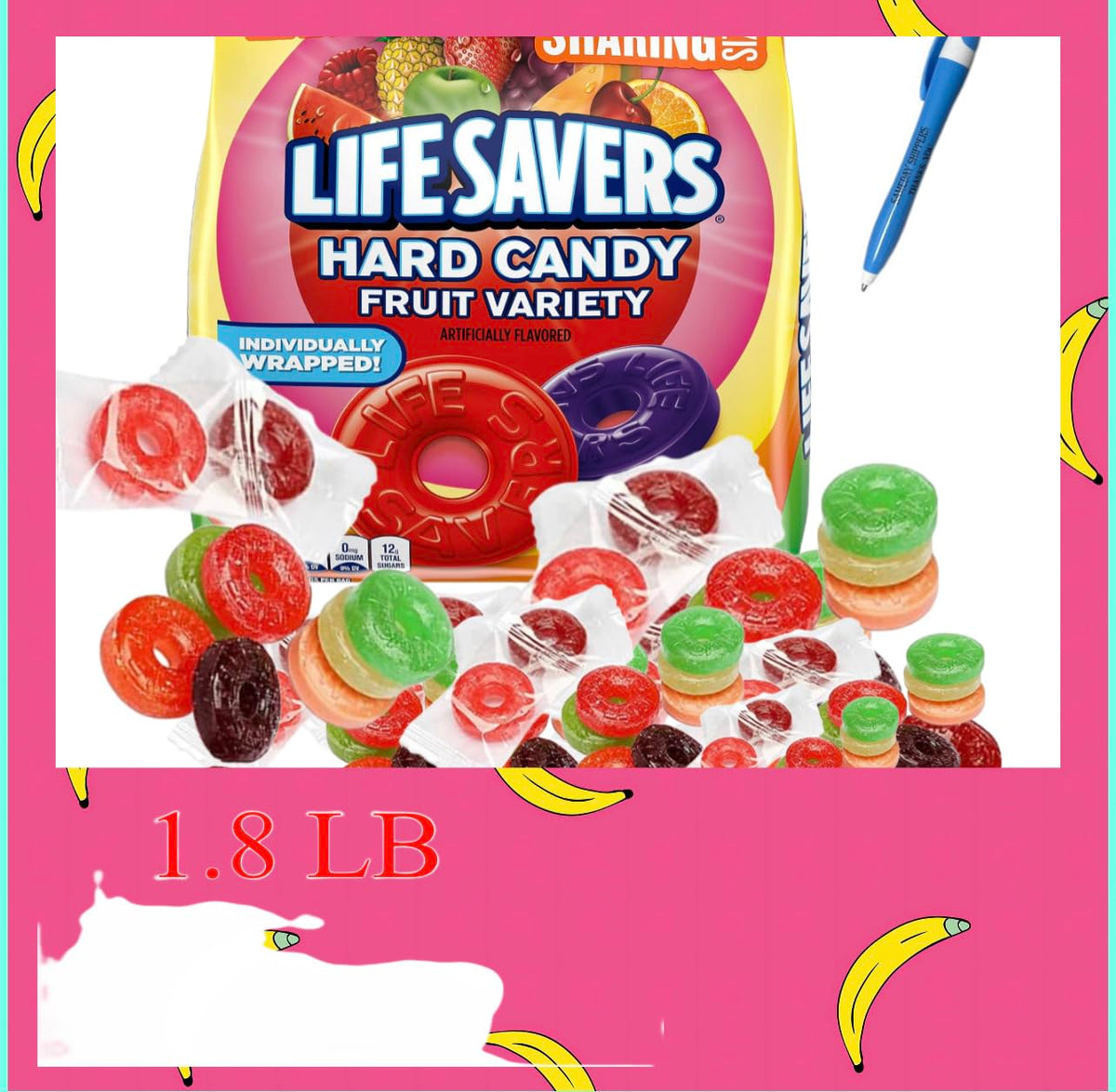CandyRific LifeSavers Hard Candy Bulk – 1.8 Lbs Mega 10-Flavor Assortment