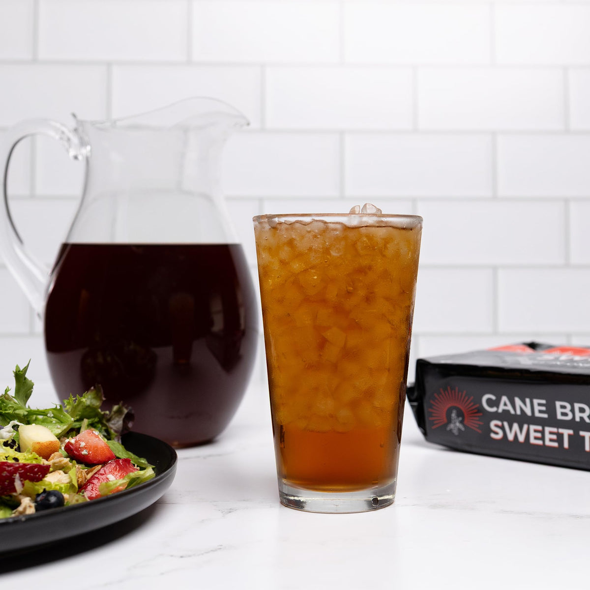 Cane Brew Sweet Tea – No Boil, Family Size 8 Bags | Southern Black Iced Tea for Home & Travel