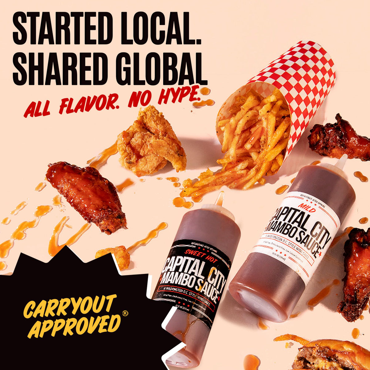 Capital City Mambo Sauce Sweet Hot & Mild Variety Pack – 12oz 2 Pack