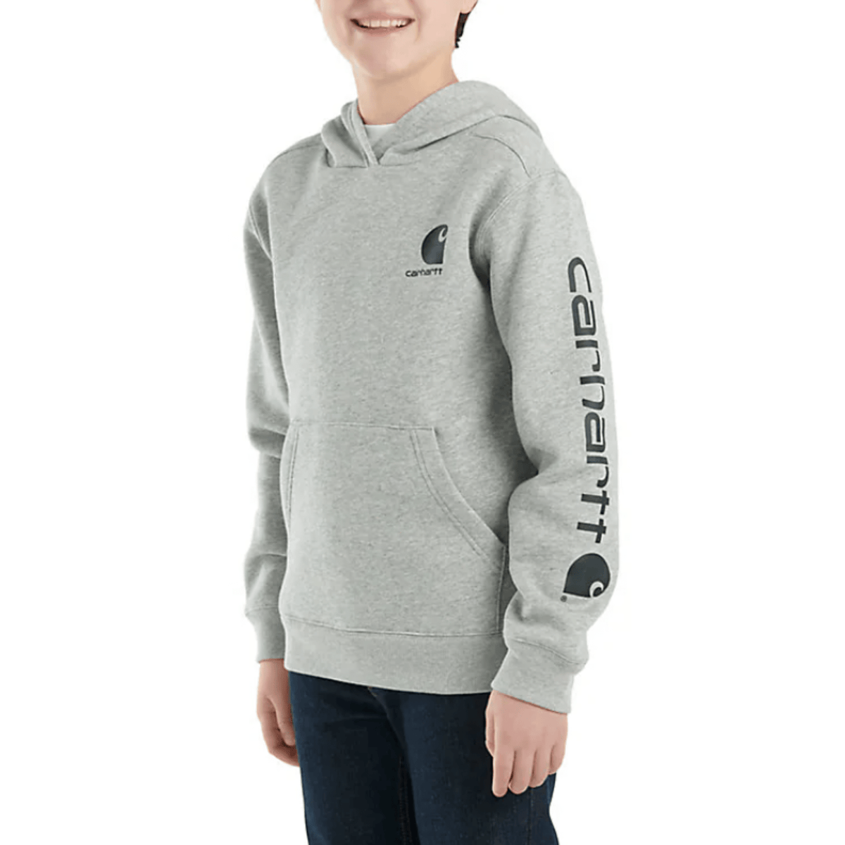 Carhartt Boys' Long Sleeve Graphic Sweatshirt - Heather Grey 4-7