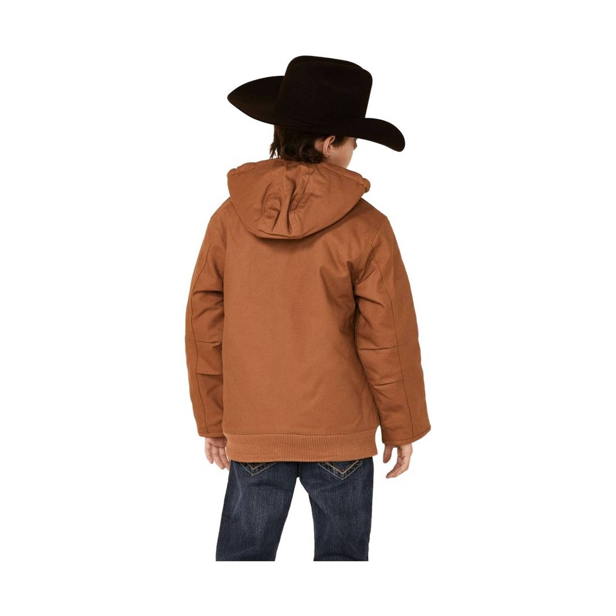 Carhartt Kids' Flannel Quilt Lined Active Jacket- Brown