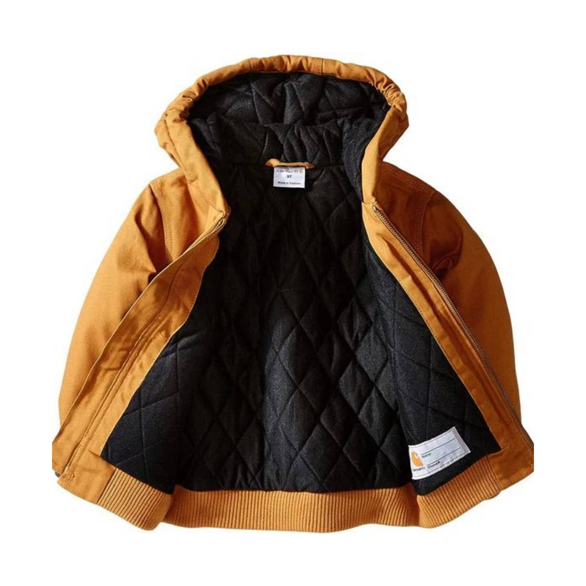 Carhartt Kids' Flannel Quilt Lined Active Jacket- Brown