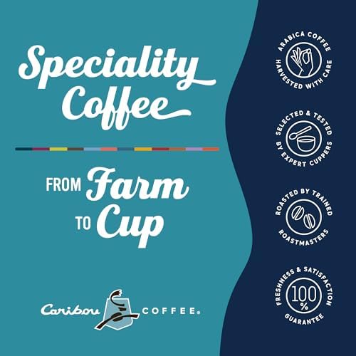 Caribou Blend Medium Roast Decaf Ground Coffee — 6x12oz Bags | 100% Arabica
