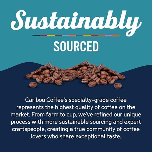 Caribou Blend Medium Roast Decaf Ground Coffee — 6x12oz Bags | 100% Arabica