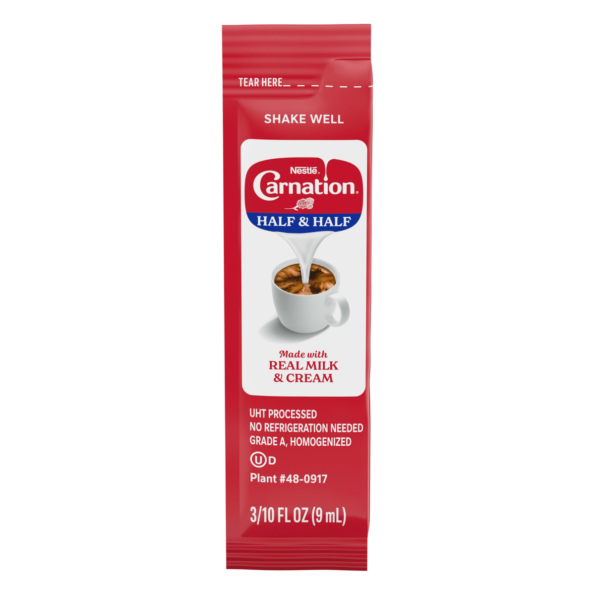 Carnation Half & Half Coffee Creamer — Real Dairy, 240 On-The-Go Stick Packs | Coffee Mate