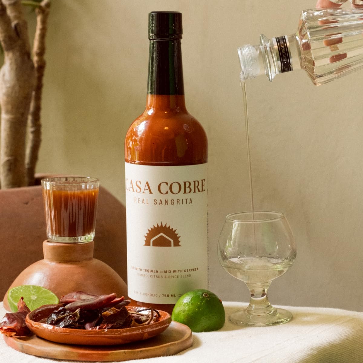 Casa Cobre Real Sangrita Premium Mixer (25.36 fl oz) – Original Pack of 1, Handcrafted in USA