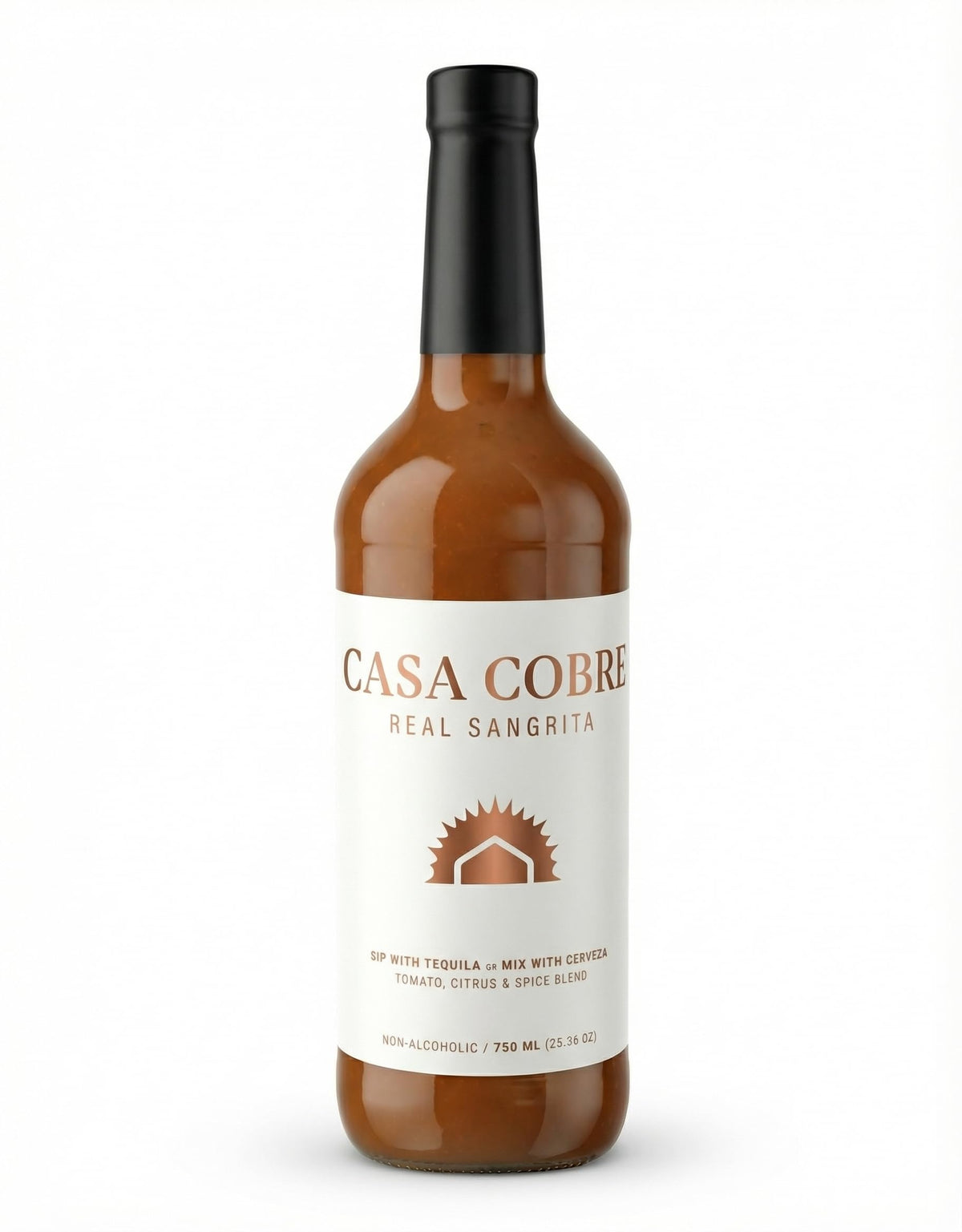 Casa Cobre Real Sangrita Premium Mixer (25.36 fl oz) – Original Pack of 1, Handcrafted in USA