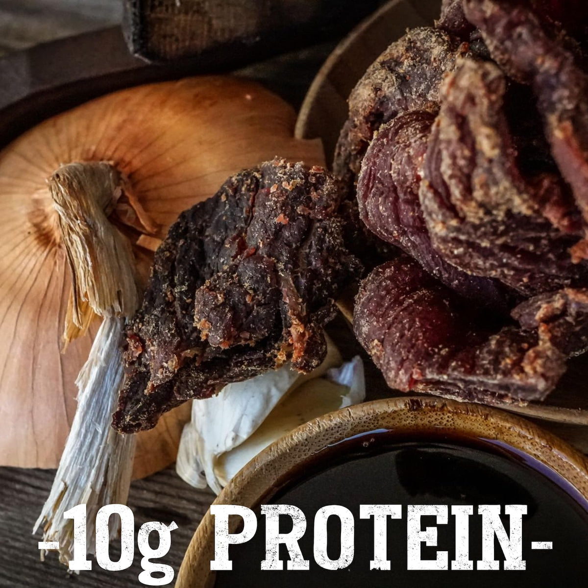 CATTLEMAN'S CUT Teriyaki Beef Jerky – Premium Marinated Steak, High Protein, Keto & Gluten Free, 10 oz