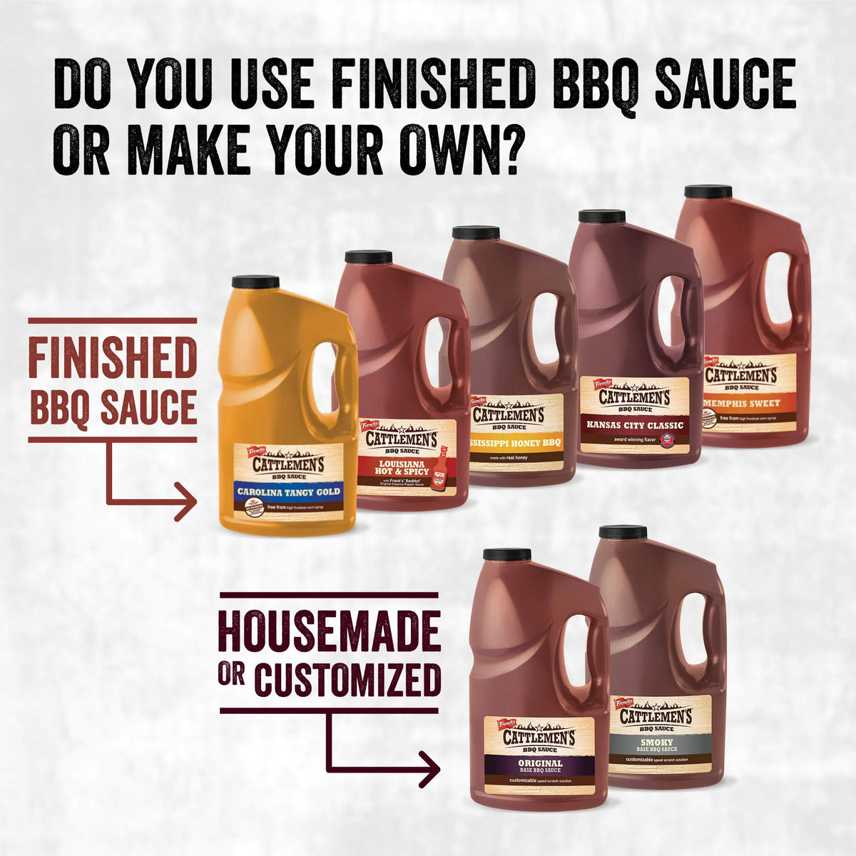 Cattlemen's Kentucky Bourbon BBQ Sauce, 1 Gal – Rich Smoky Flavor for Ribs, Chicken & Steak