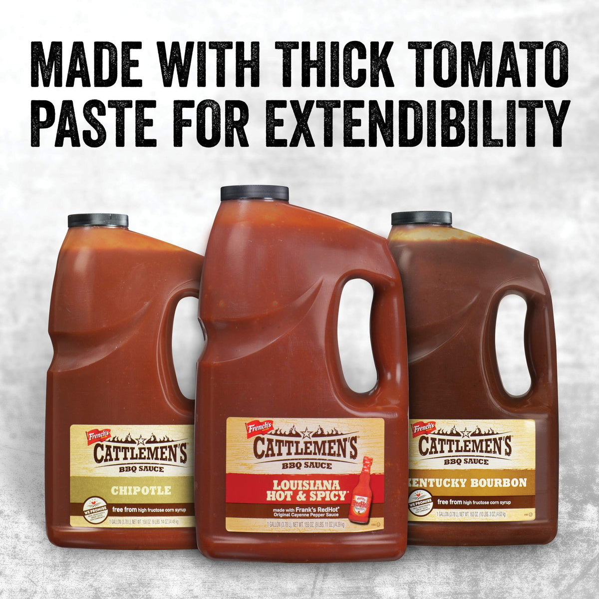 Cattlemen's Kentucky Bourbon BBQ Sauce, 1 Gal – Rich Smoky Flavor for Ribs, Chicken & Steak