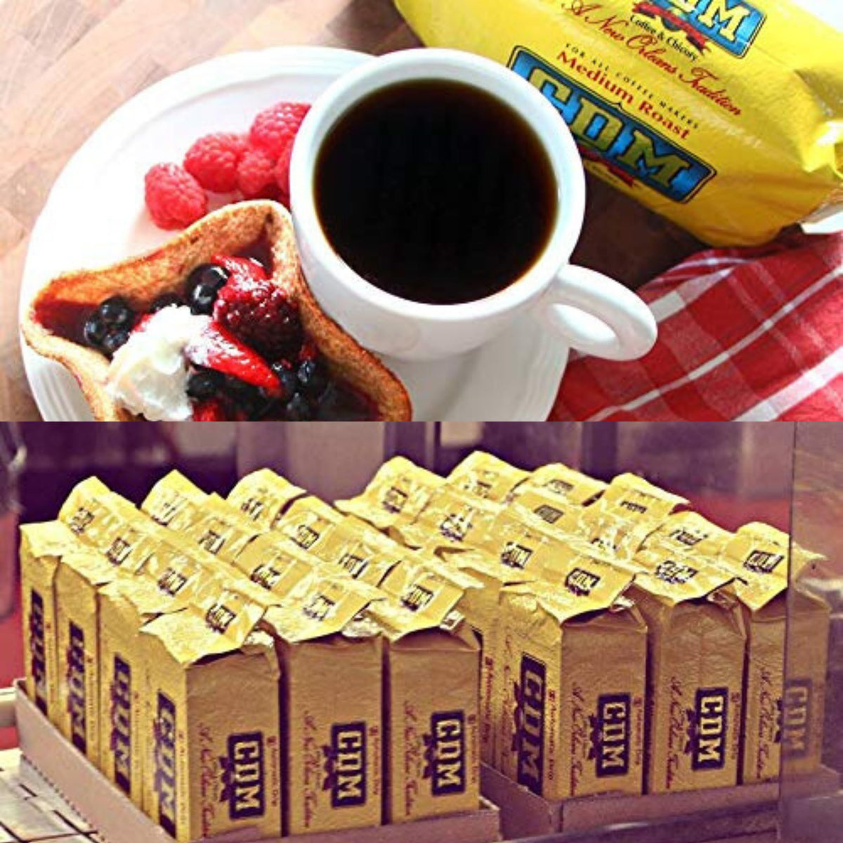 CDM Ground Coffee & Chicory Automatic Drip – 13oz Bag (Pack of 4)
