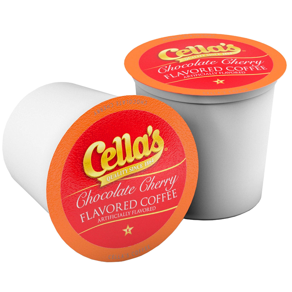 Cella's Chocolate Cherry Coffee Pods — Medium Roast, Keurig K-Cup Compatible, 40 Count