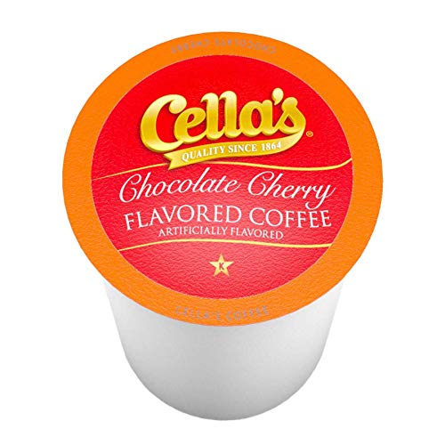 Cella's Chocolate Cherry Coffee Pods — Medium Roast, Keurig K-Cup Compatible, 40 Count