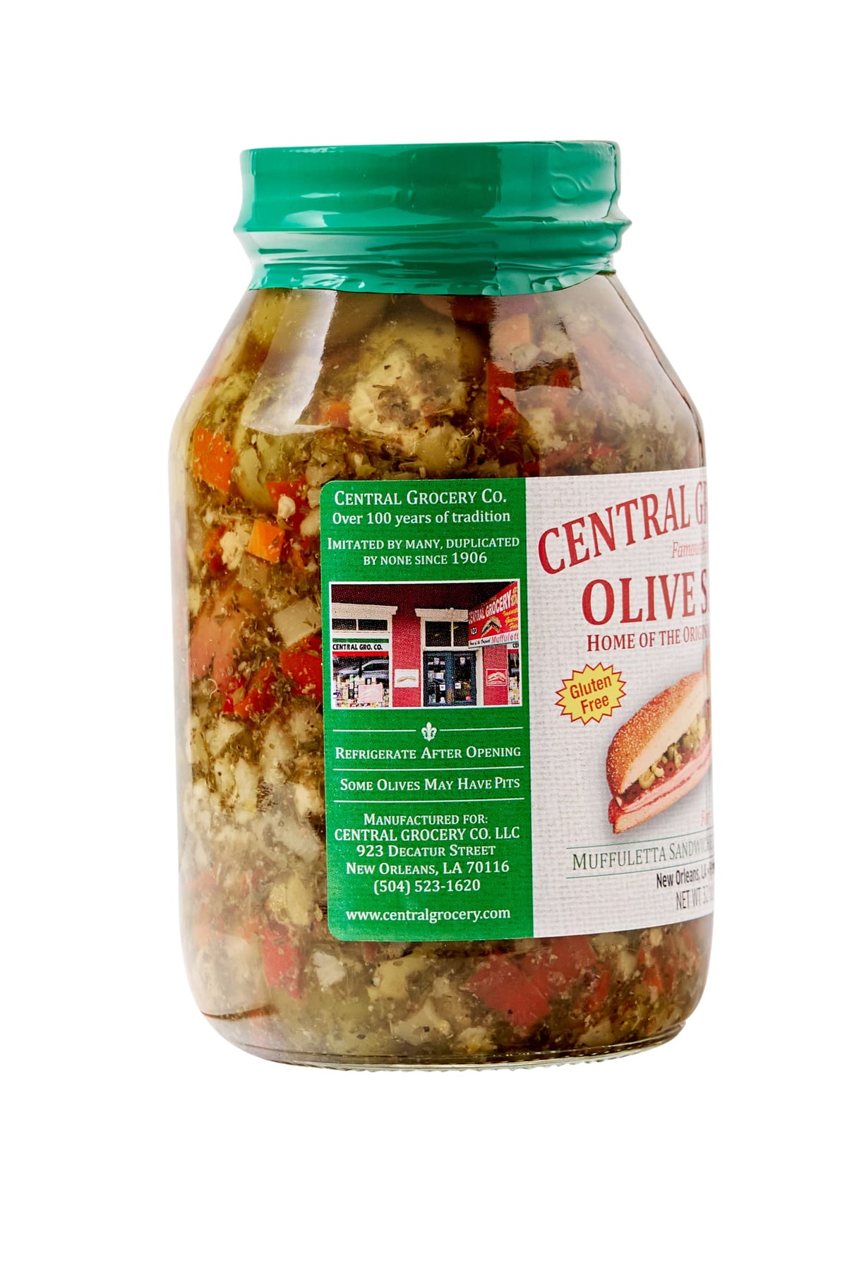 Central Grocery Olive Salad – 32 oz (Pack of 2) | Authentic Muffuletta Flavor & Versatile Topping