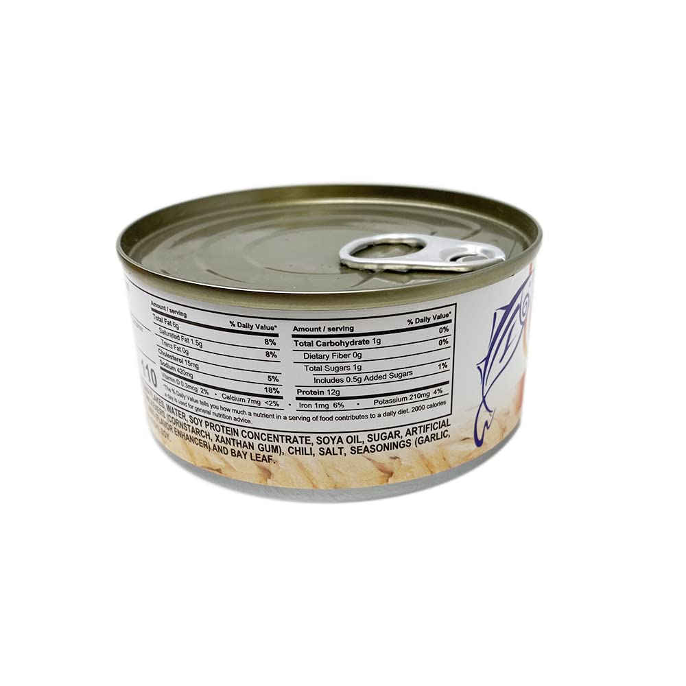 Century Tuna Hot & Spicy Flaked Light Tuna in Oil — High Protein & Omega-3 DHA (Pack of 6)