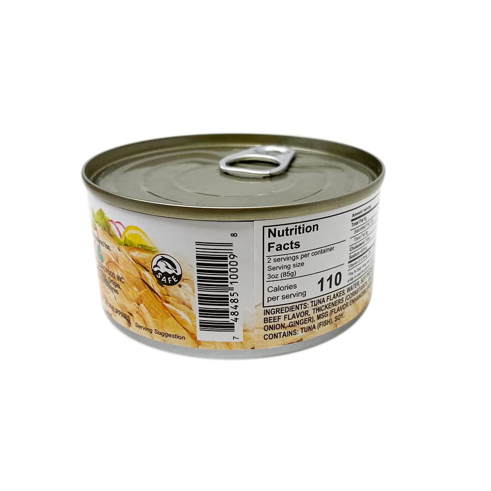 Century Tuna Hot & Spicy Flaked Light Tuna in Oil — High Protein & Omega-3 DHA (Pack of 6)