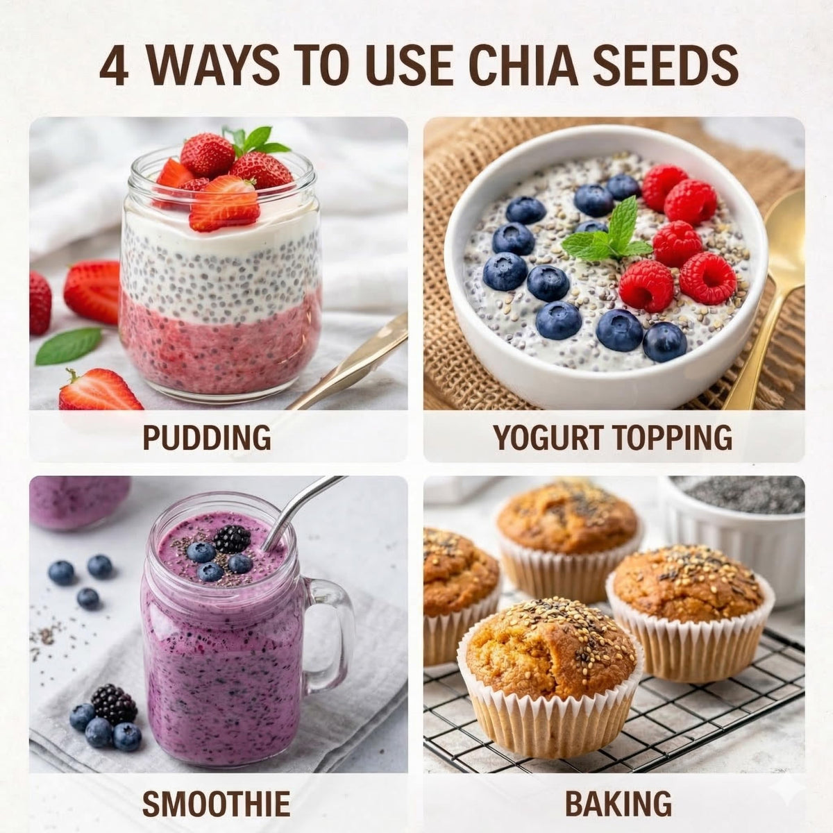 Cereausly Organic Black Chia Seeds 4 lb – High Fiber & Omega-3