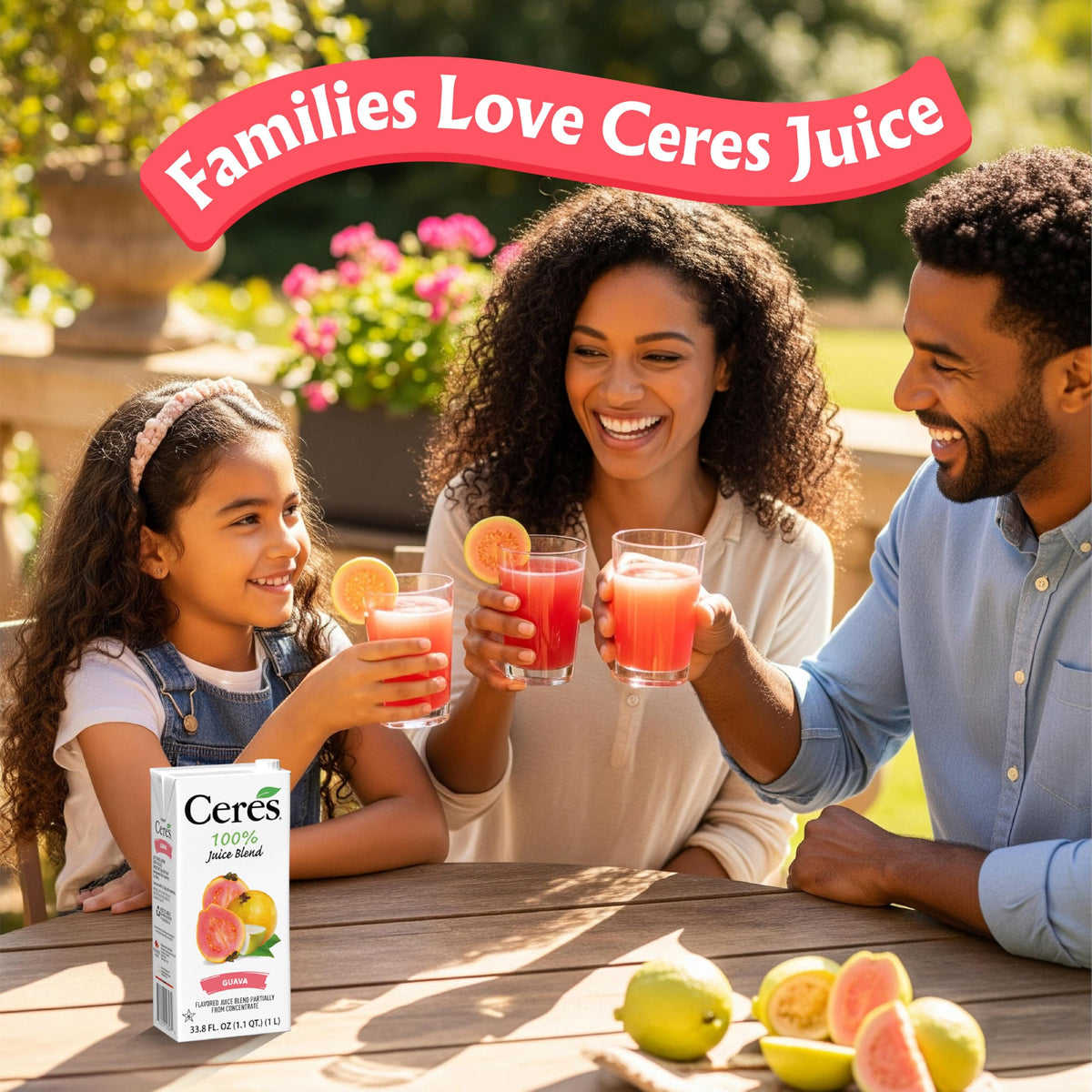 Ceres Guava Juice Blend 3-Pack – 100% Juice, Vitamin C, Kosher