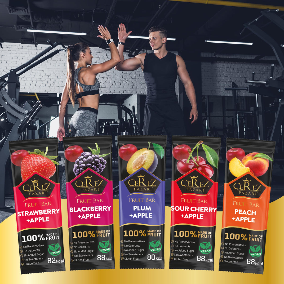Cerez Pazari Fruit Leather Snacks Variety Pack – Vegan & Gluten-Free, 35 x 25g