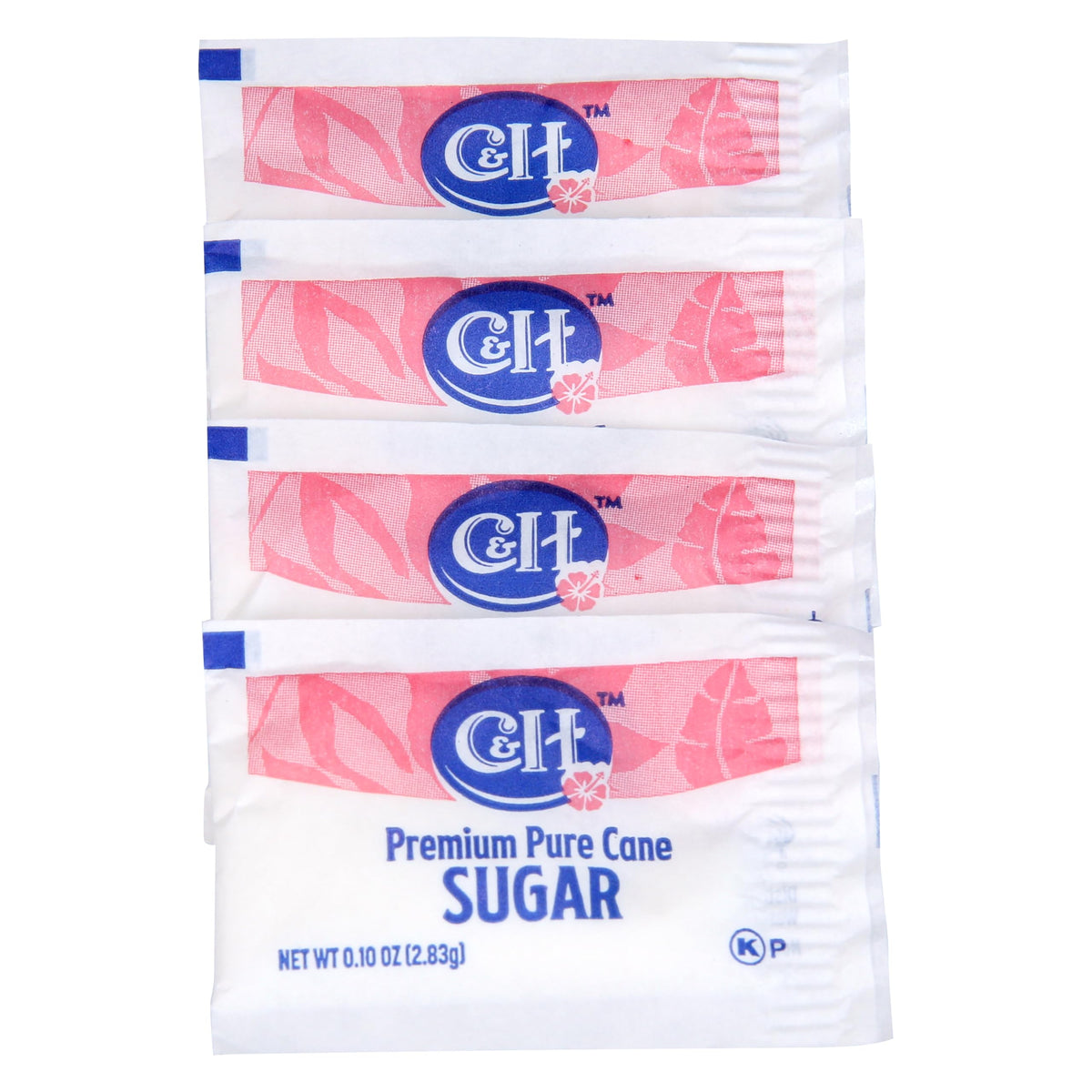 C&H Premium Pure Cane Sugar Packets – 400 Count, 0.10 oz, Non-GMO, Dispenser Box