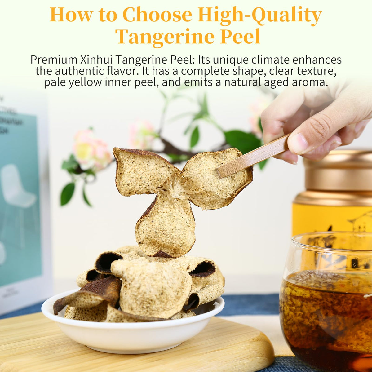 CHADUO Dried Tangerine Peel Tea – 5-Year Aged Xinhui Chen Pi, 70g
