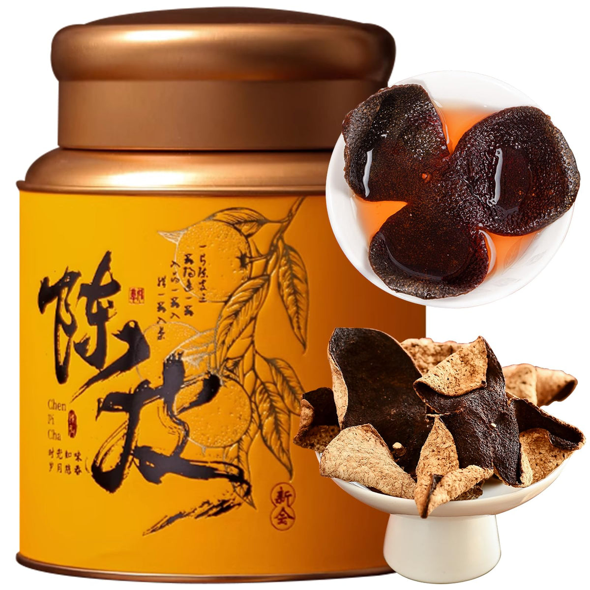 CHADUO Dried Tangerine Peel Tea – 5-Year Aged Xinhui Chen Pi, 70g