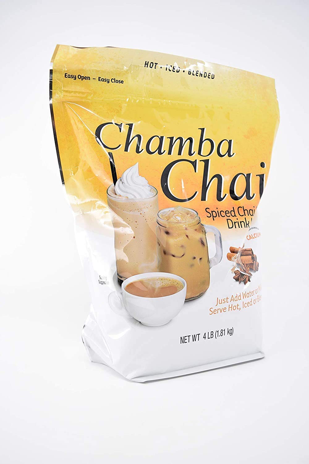 Chamba Chai Spiced Chai Latte Drink Mix – 4lb Resealable Bag